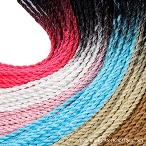 20 strands/lot  Micro Senegalese Twist Crochet Braids Hair wholesale ombre braiding hair kanikalon